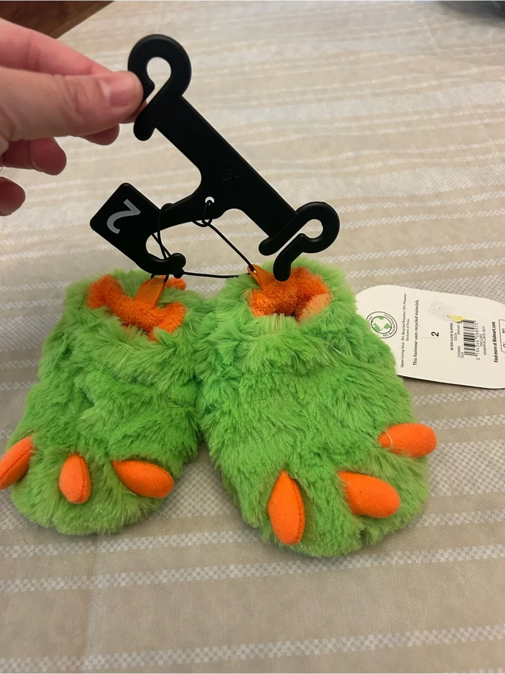 Toddler size 2 monster slippers